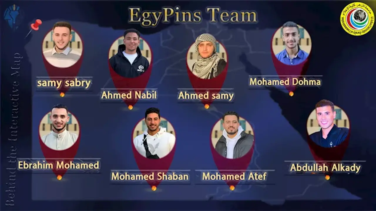 “EgyPins”.. طلاب إعلام الأزهر يُعيدون تعريف السياحة عبر مشروع رقمي مُبتكر